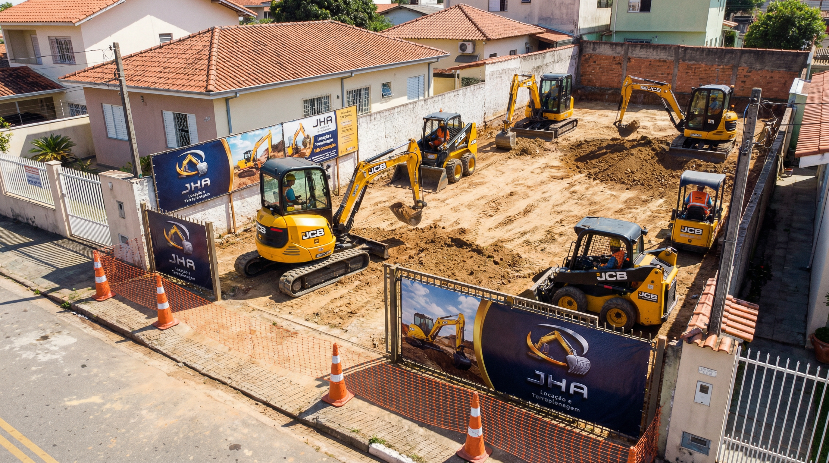 Terraplenagem na Vila Renato
